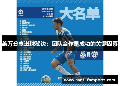 莱万分享进球秘诀：团队合作是成功的关键因素